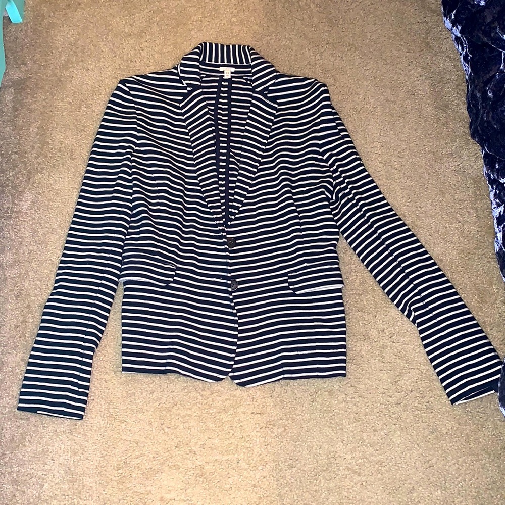 J.Crew striped cotton blazer, XS